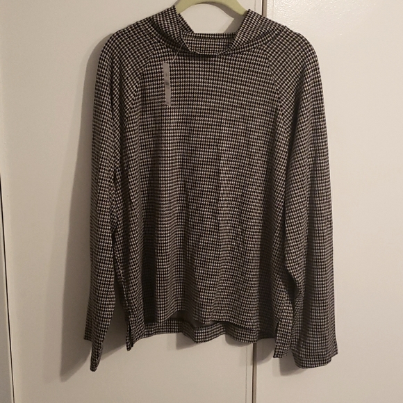 Loft lou & grey houndstooth large top NWT - Picture 3 of 6